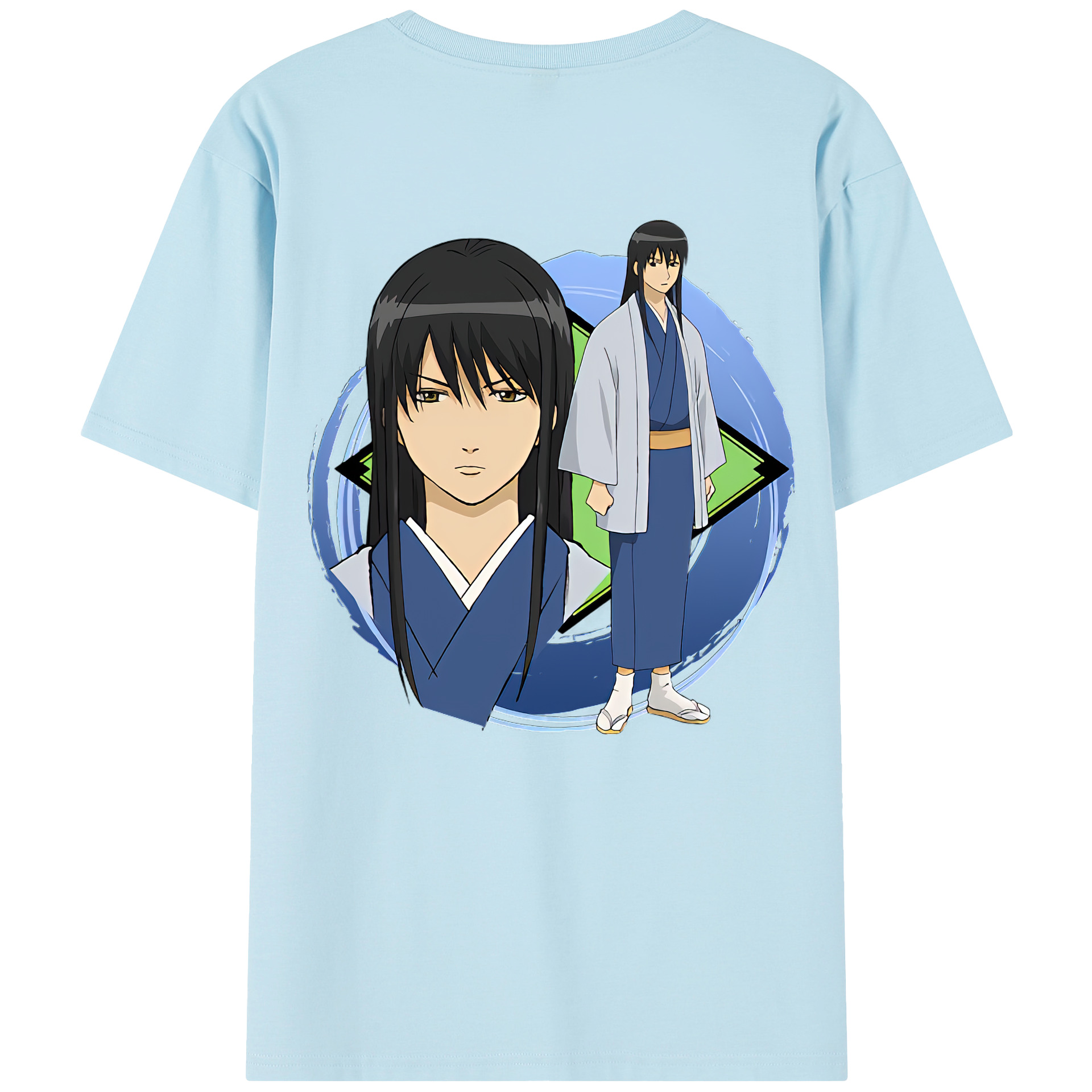 （画像用） ぎんたま 坂田銀時（さかたぎんとき） 神楽 志村新八（しむら しんぱち） GINTAMA Sakata Gintoki Kagura Shimura Shinpachi 綿100％半袖Tシャツ（背面プリント）